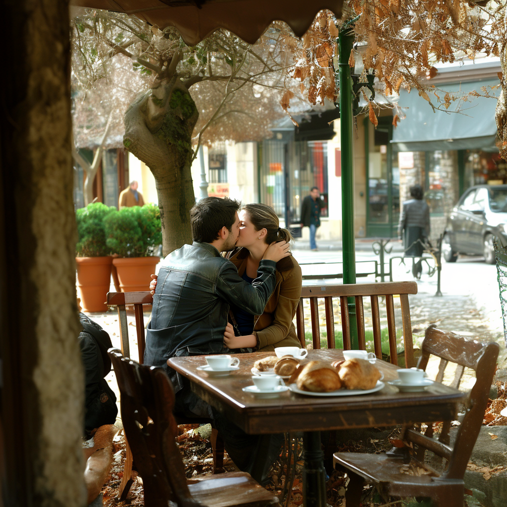 A man and woman kissing in public | Source: AmoMama