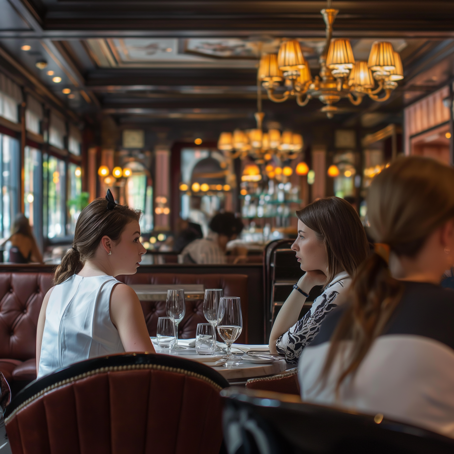 Two women meeting in a restaurant | Source: Midjourney