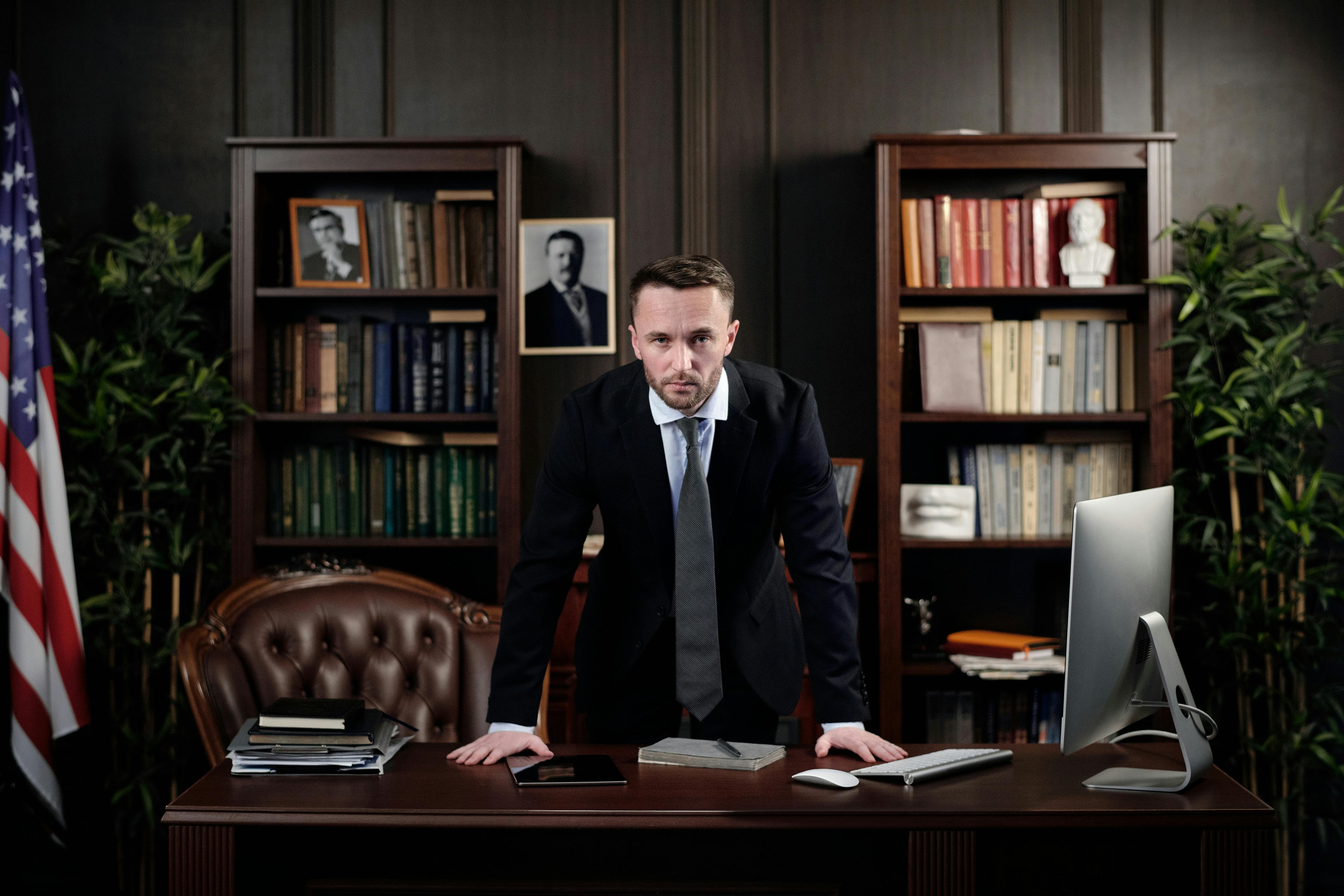 A lawyer on his desk | Source: Pexels